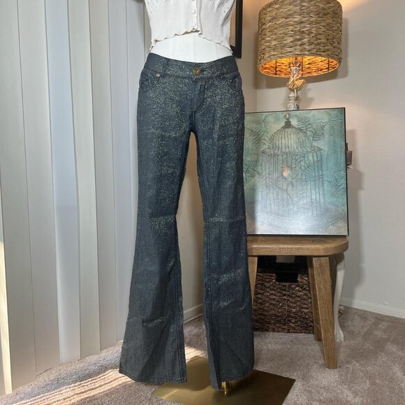 Y2k Tyte Glitter Low Rise Jeans - Picture 1 of 4